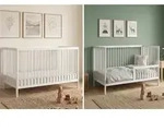 Kids Collective Babybett Kinderbett Gitterbett mit Rausfallschutz Baby Bett 