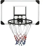 vidaXL Basketballkorb Transparent 71x45x2,5 cm Polycarbonat - Transparent