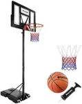 tectake&reg; Basketballkorb Dirk Outdoor mit Rollen, inklusive Ball, Pumpe und 2 Netze -