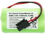 Akku passend f&uuml;r Visonic PowerMaster 10 Akku-NiMH GP130AAM4YMX 4,8 Volt 1300mAh,