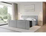 ALTDECOR Boxspringbett mit Fu&szlig;teil - H3 Matratze und Topper - EVON-Z - 140x200 -