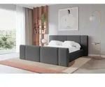 ALTDECOR Polsterbett mit Bettkasten - TEVO-Z - 200x200 - Grau - Bett mit...