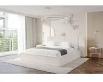 ALTDECOR Polsterbett mit Bettkasten - RIVO - 140x200 - Beige - Bett ohne...