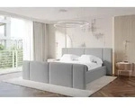 ALTDECOR Polsterbett mit Bettkasten - RIVO-Z - 140x200 - Hellgrau - Bett mit...