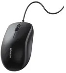 Kabelgebundene ergonomische Maus, USB-A, 1200 DPI, Ugreen MU007, Schwarz - Schwarz