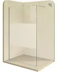 i-flair Duschabtrennung Walk In 80x200 cm aus teilsatiniertem Sicherheitsglas mit 10