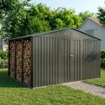 Albatros Ger&auml;tehaus 4XL | Anthrazit RAL 7016 | 386,6x325,5x204cm | abschlie&szlig;bar