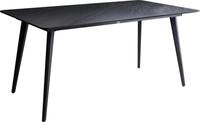 BELIANI Gartentisch Schwarz Sinterstein-Platte Marmor Optik Rechteckig 160x90...