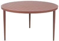 Esstisch Bigby 130 x 73 x 130 cm Aluminium Rot - Rot