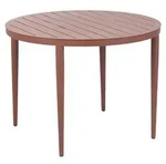Esstisch Bigby 100 x 73 x 100 cm Aluminium Rot