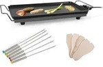 Teppanyaki Tischgrill Grillplatte 60x36cm & 6 Teppan Yaki Gabeln 2500W