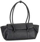 Seidenfelt Handtasche Nelma East West Shoulderbag 18 x 42 x 13 - Schwarz