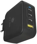 ICY BOX IB-PS1040-PD, 4Port 100W GaN Ladeger&auml;t mit PD 3.0, 3x USB Type-C&reg;, 1x USB