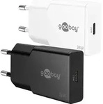 Goobay 25 W USB-C PD GaN Schnellladeger&auml;t Slim schwarz, 1x USB-C-Anschluss (Power