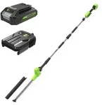 Greenworks 24V Akku Stabheckenschere mit geteiltem Schaft,51cm Doppelklingen,sch