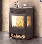 Kaminofen Panorama 3 Seitig 9 kW Dauerbrand Teba TKS 12 Kamin Holzofen 3 Seiten...