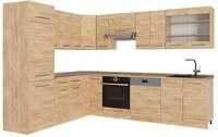Eckk&uuml;che Vicco Fame-Line Goldkraft Eiche/Goldkraft Eiche 287 x 227 cm, AP...