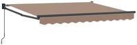 vidaXL Ausziehbare Markise Taupe 3 x 2,5 m