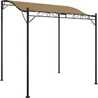 vidaXL Markise Taupe 2x2,3 m 180 g/m&sup2; Stoff und Stahl