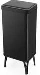COSTWAY 50 L M&uuml;lleimer Edelstahl mit Sensor, automatischer Deckel & abnehmbaren