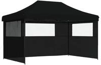 vidaXL Partyzelt 292 x 440 x 315 cm Schwarz Oxford-Stoff