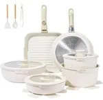 Topfset 25-teilig mit abnehmbarem Griff, antihaftbeschichtet, f&uuml;r alle...