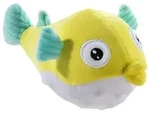 Anti Stress Kugelfisch Pl&uuml;schtier mit Memory Foam, 15 cm - Orange