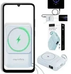 POWER BANK induktive Kruger&Matz 10000 mAh Mag Safe mit Kabel blau - Blau