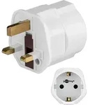 Goobay Netzadapter, Schutzkontaktbuchse (Typ F, CEE 7/3) > UK 3-Pin-Stecker...