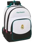 Safta Real Madrid 26/27 Double 21.5l Rucksack Wei&szlig; Kinder Wei&szlig; One Size - Wei&szlig;