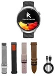 Knauermann PRO 4 (2026) Smartwatch mit Anruf & SOS Funktion - Silber