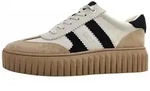 Marco Tozzi Damenschuhe Schn&uuml;rschuhe Sportive Beige Freizeit - Beige - 36