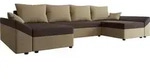 MIRJAN24 Ecksofa Dante U, Eckcouch, Couch mit Bettkasten und Schlaffunktion,...