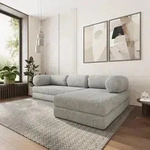 Masseno Ecksofa KELI mit Schlaffunktion, Modulares Schlafsofa aus Schaumstoff,