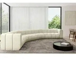 ALTDECOR Modulares Sofa Ecksofa in U-Form - Lazro-U1 - 373x373x70 cm Beige - Corner