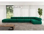 ALTDECOR Modulares Sofa Ecksofa in L-Form - Favio-L3 - 475x190x70 cm Dunkelgr&uuml;n