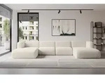 ALTDECOR Ecksofa - MIRA-U2 - 408x179x70 - Beige - Corner Sofa Eckcouch Couch U-Form,