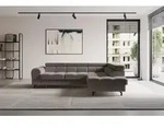 ALTDECOR Ecksofa mit Schlaffunktion und Bettkasten - LUMA-L - 272x203x70 - Braun -