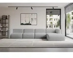 ALTDECOR Ecksofa - MIRA-L3 - 409x179x70 - Hellgrau - Corner Sofa Eckcouch Couch