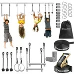 HyperMotion Ninja Slackline-Set f&uuml;r Kinder &ndash; 7 Hindernisse,...
