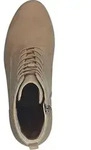 Tamaris Damen Stiefelette mit Plateau und Blockabsatz in Holzoptik 1-25190-41,