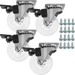 SOTECH M&ouml;belrolle SWIFT &Oslash; 50 mm transparent &ndash; mit Feststeller (4 St&uuml;ck)