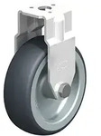 Blickle BRA-TPA 75G, Rolle, 190 kg, Silber, Grau, Feste R&auml;der, Thermoplastisches