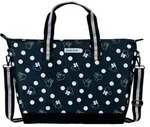 Disney Minnie Maus Einkaufstasche, Schwarz, rosa-wei&szlig; gepunktet, ger&auml;umiges