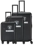 Travelite NFL - 4-Rollen-Trolley Set 3tlg. (Las Vegas Raiders) - Schwarz
