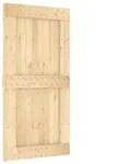 vidaXL T&uuml;r NARVIK 100 x 210 cm Massivkiefer (Unbehandelt) Natur - Braun