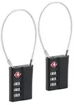 allit Zahlen-Sicherheitsschloss AluPlus AddOn Lock 2er Set mit Stahlseil