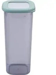 Fackelmann Be The Move Vorratsdose eckig 1750 ml, transparent mit graugr&uuml;nem Deckel,
