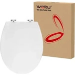 WOLTU WC Sitz mit Absenkautomatik, aus Kunststoff, Softclose, Antibakteriell -...