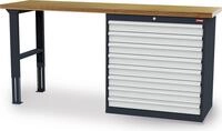 STIER Werkbank BxTxH 2000x600x860 mm mit 1 Schrankgeh&auml;use der Breite 900 mm...